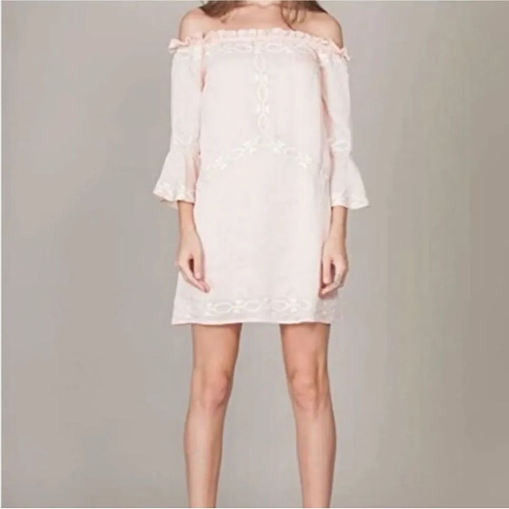 Anthro Foxiedox Off the shoulder boho mini dress XL